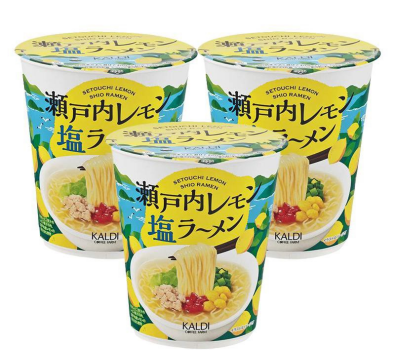 日本 KALDI 獨家限定 瀨戶內檸檬鹽味拉麵（瀬戸内レモン塩ラーメン）杯麵