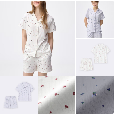 GU 水果圖案居家服｜清爽可愛睡衣套裝